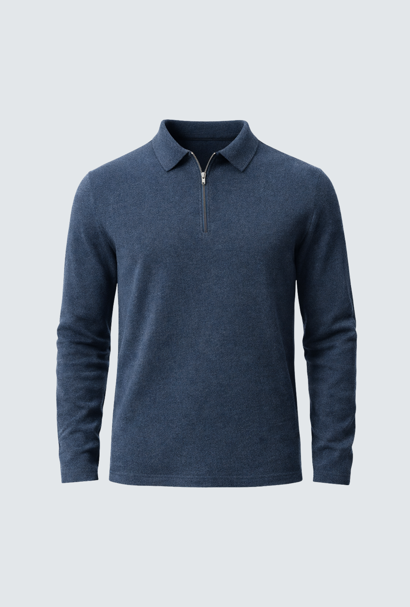 Camiseta polo azul heather masculinha