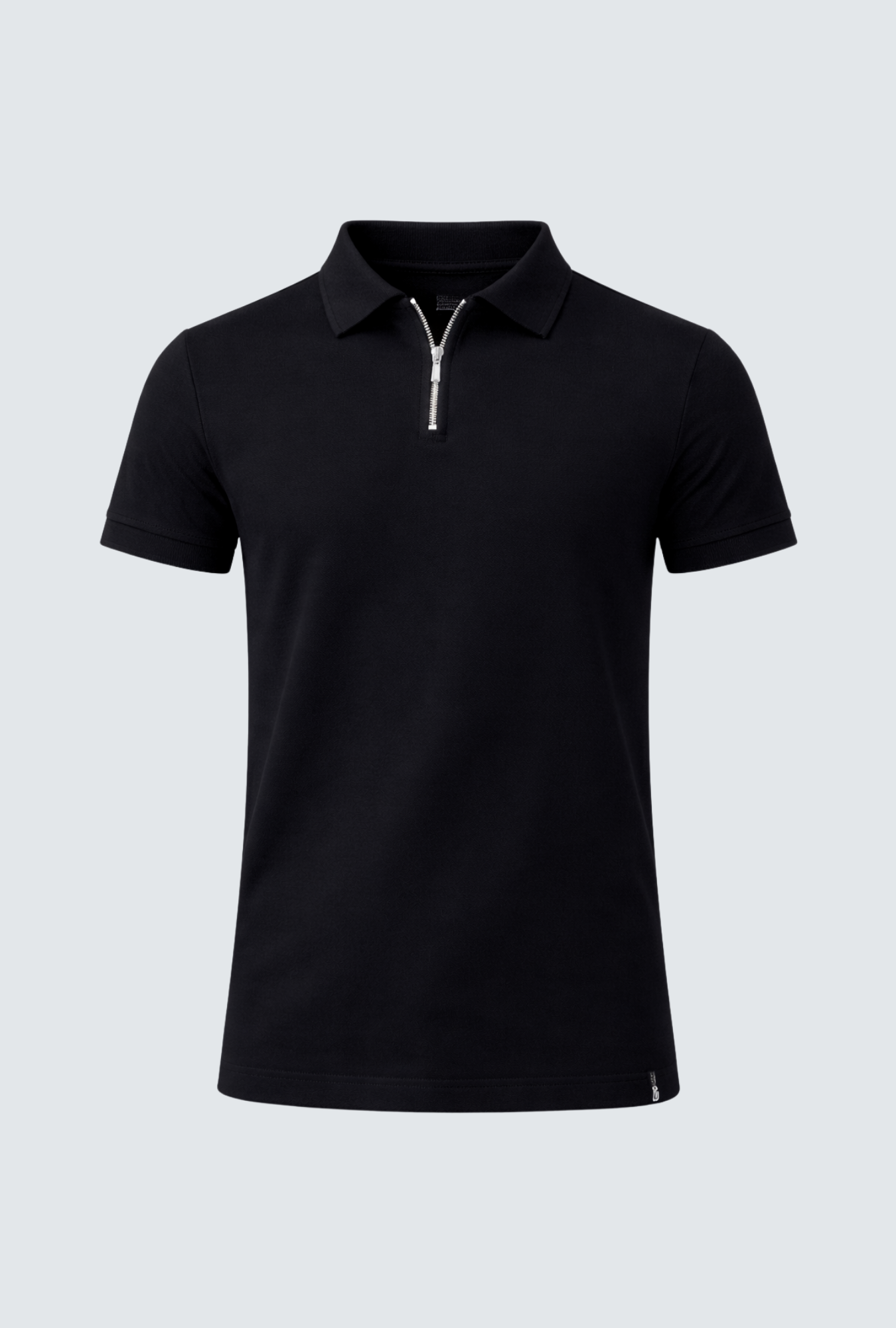 Camiseta polo preta de alta qualidade